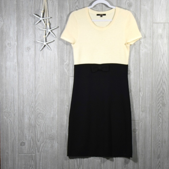 Alex Marie Sweater Dress White Black Wool Size Small - Picture 7 of 7